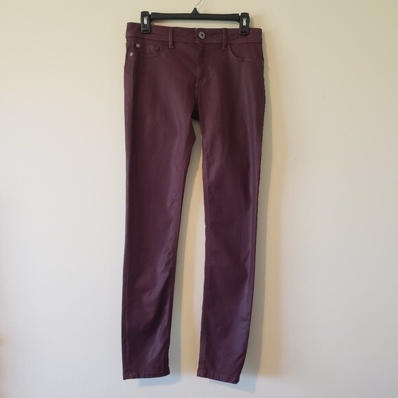DL1961 Florence Instasculpt Sequoia Ultimate Coated Crop Skinny Ankle Pants 27 - Picture 2 of 15